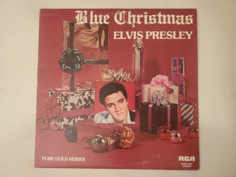 Elvis Presley Blue Christmas vinyl record